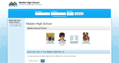 Desktop Screenshot of maldenhighschool.org