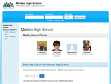 Tablet Screenshot of maldenhighschool.org